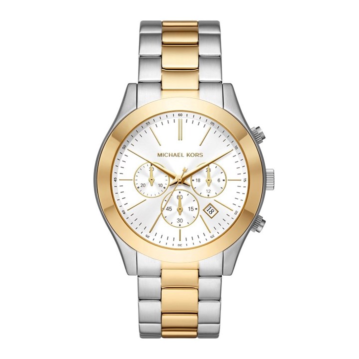 Michael Kors MK8986 Slim Runway Chronograph Two Tone Bracelet Watch - W08187