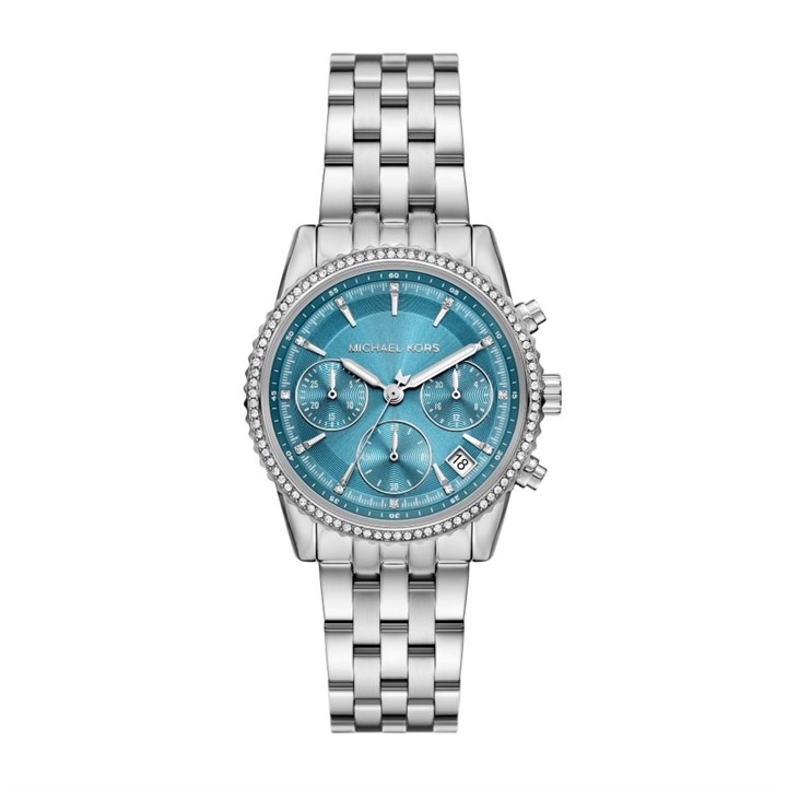 Michael Kors MK7539 Mini Bryant Blue Dial Bracelet Watch - W08209