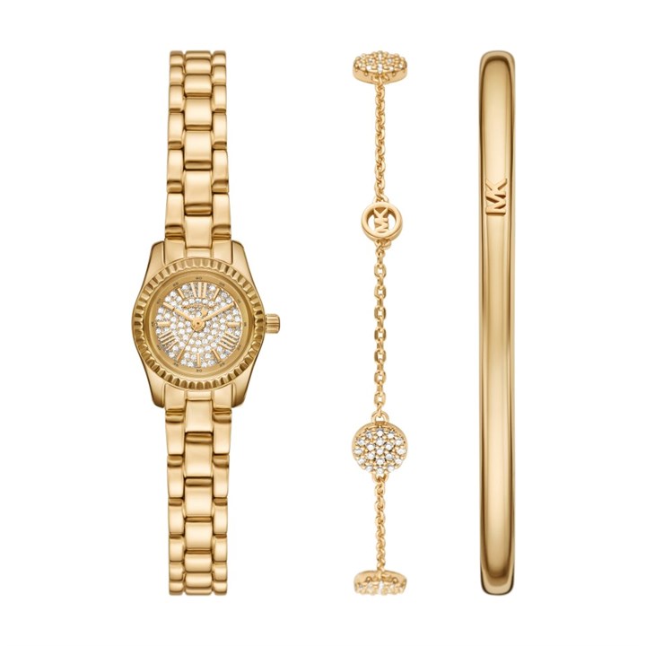 Michael Kors MK4944SET Gold Tone Watch And Two Bracelets Gift Set - W08223
