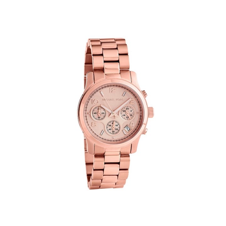 Michael Kors MK5128 Runway Rose Tone Chronograph Bracelet Watch - W0848