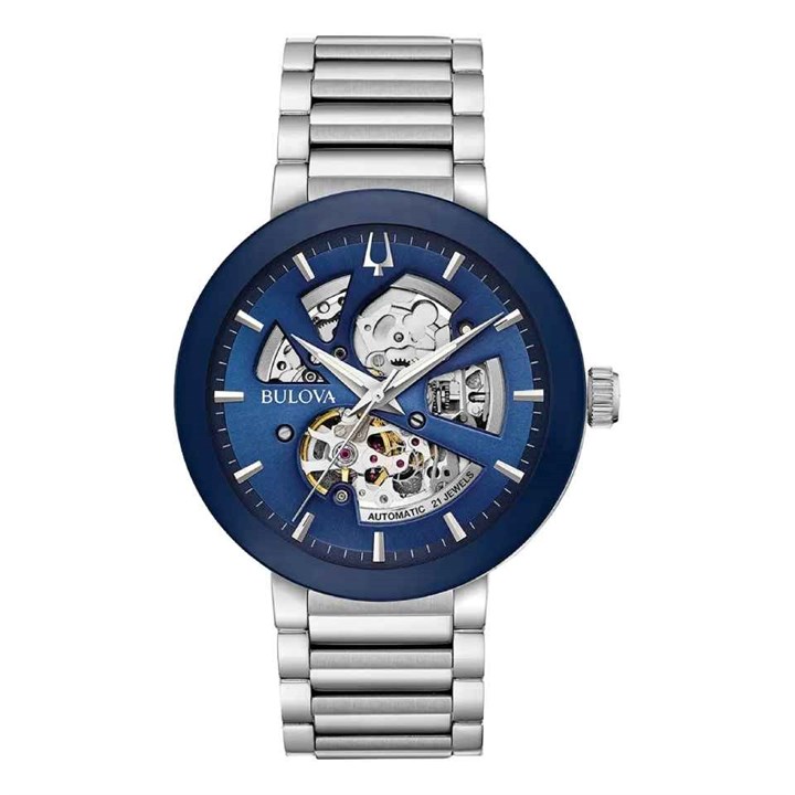 Bulova 96A204 Futuro Automatic Skeleton Bracelet Watch - W09127