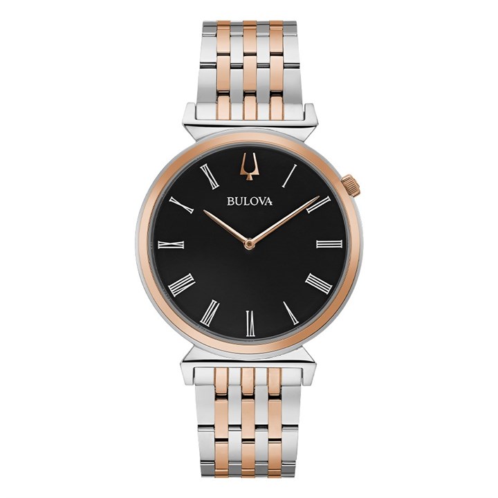 Bulova 98A234 Regatta Two Tone Slimline Bracelet Watch - W09178