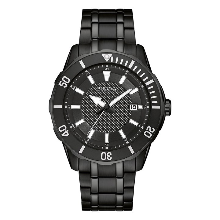 Bulova 98B361 Black IP Sports Bracelet Watch - W09332