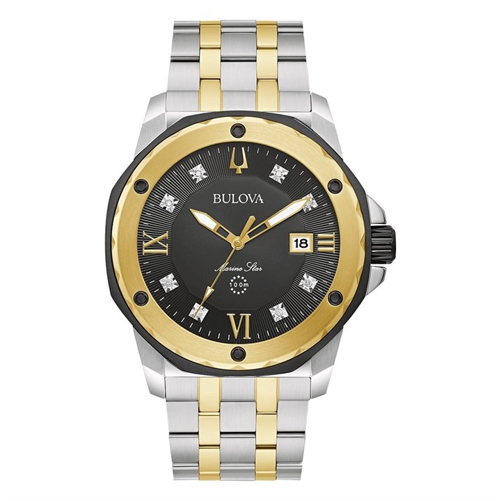 Bulova 98D175 Marine Star Two Tone Bracelet Watch - W09360