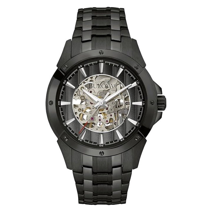 Bulova 98A147 Automatic Black IP Bracelet Watch - W09371