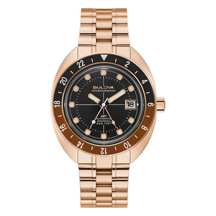 Bulova 97B215 Oceanographer GMT Automatic Bracelet Watch - W09406