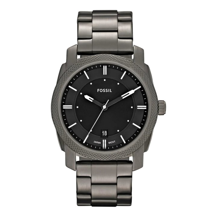 Fossil FS4774 Machine Grey IP Bracelet Watch - W10163