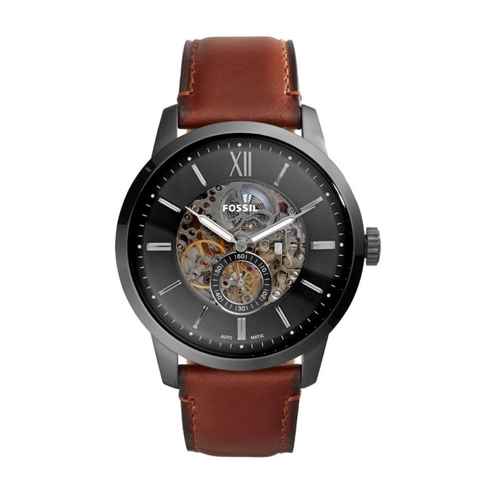 Fossil ME3181 Townsman Automatic Brown Leather Strap Watch - W10233