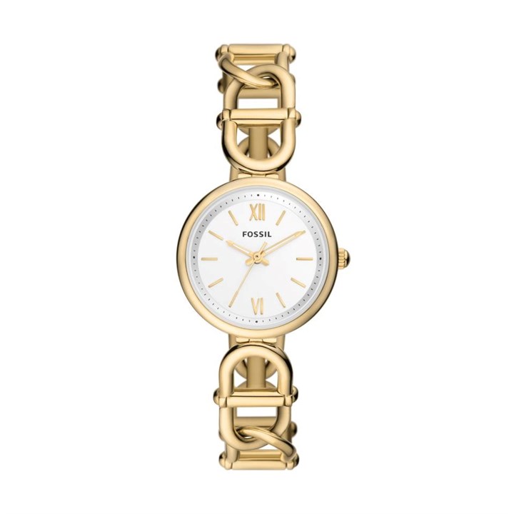 Fossil ES5272 Carlie Gold Plated Bracelet Watch - W10325