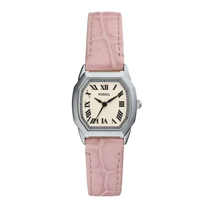 Fossil ES5406 Harlow Pink Leather Strap Watch - W10438