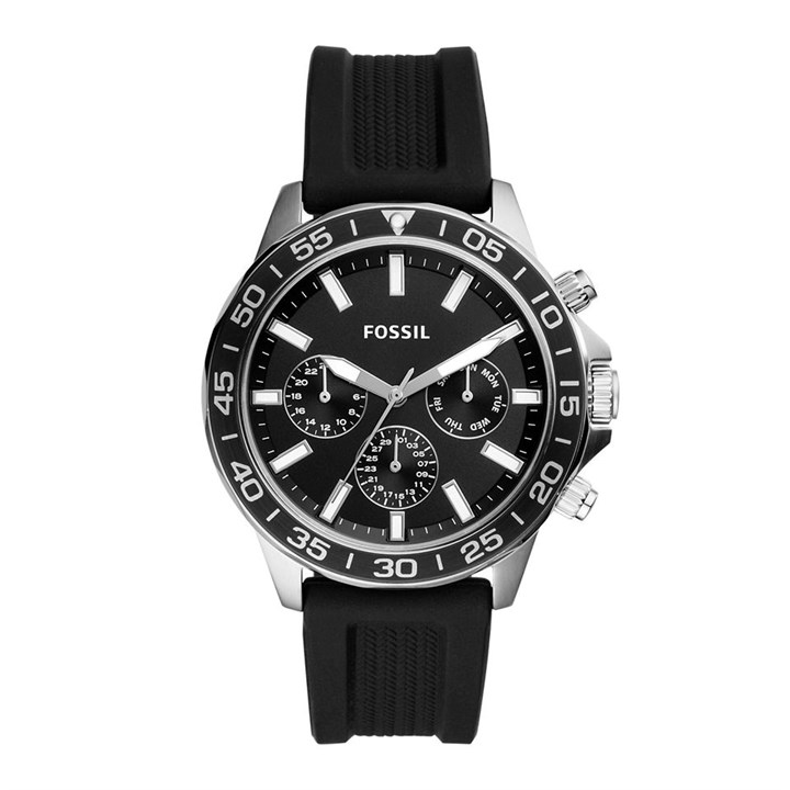 Fossil BQ2494 Bannon Black Silicone Strap Watch - W10469