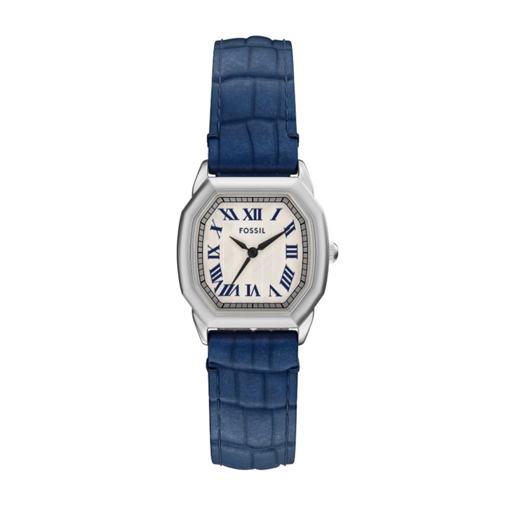 Fossil ES5425 Harlow Navy Leather Strap Watch - W10519