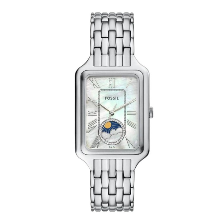 Fossil ES5400 Raquel Sun Moon Multifunction Stainless Steel Bracelet Watch - W10526