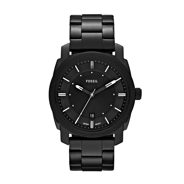 Fossil FS4775 Machine Black IP Bracelet Watch - W10531