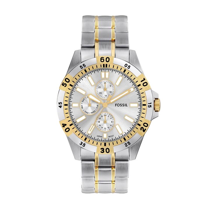 Fossil FS6148 Garrett Multifunction Two Tone Bracelet Watch - W10535