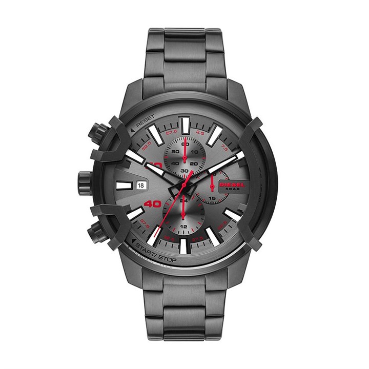 Diesel DZ4586 Griffed Chronograph Gunmetal Bracelet Watch - W11226