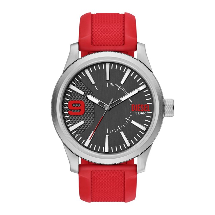 Diesel DZ2246 Rasp Red Silicone Strap Watch - W11384