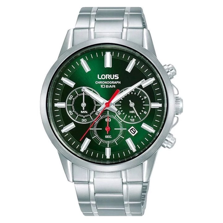 Lorus RT375KX9 Chronograph Green Dial Bracelet Watch - W16327