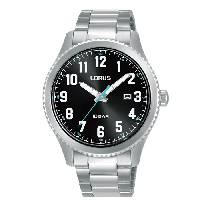 Lorus RH979RX9 Black Dial Bracelet Watch - W16372