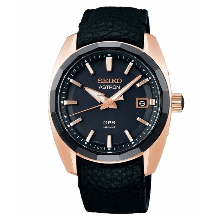 Seiko Astron SSJ012J1 GPS Solar Black Strap Watch - W25299