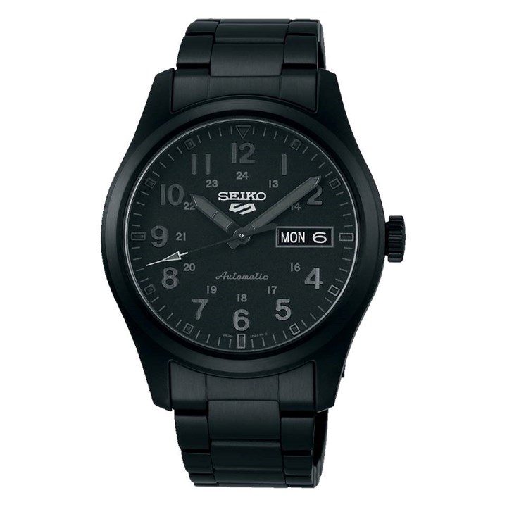 Seiko 5 Sports SRPJ09K1 'Stealth' Automatic Black Bracelet Watch - W25462