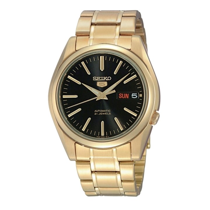 Seiko 5 SNKL50K1 Automatic Gold Tone Bracelet Watch - W25469