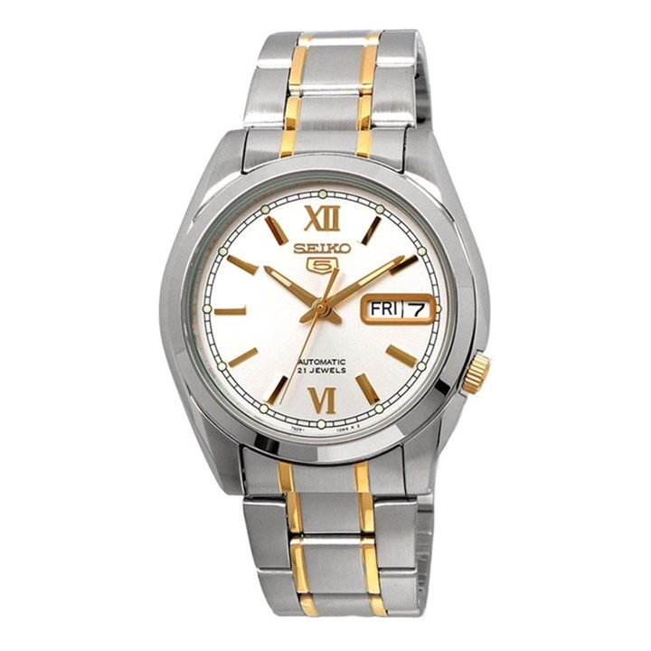 Seiko 5 SNKL57K1 Automatic Two Tone Bracelet Watch - W25539