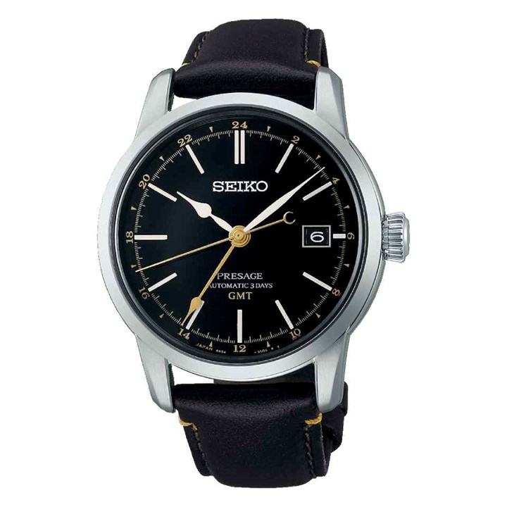 Seiko Presage SPB447J1 Automatic Urushi GMT Brown Leather Strap Watch - W25540