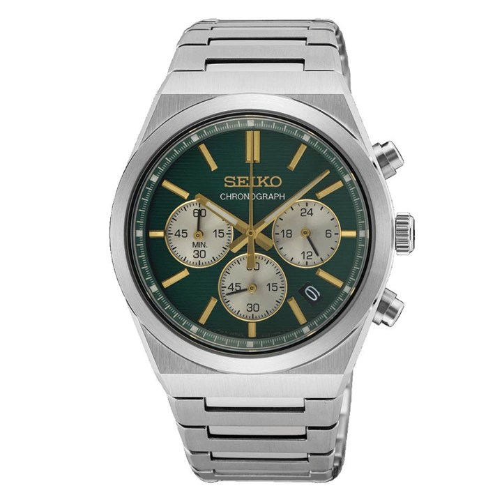 Seiko SSB461P1 Chronograph Green Dial Bracelet Watch - W25579