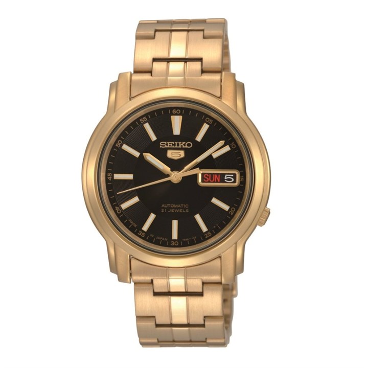 Seiko 5 SNKL88K1 Automatic Gold Tone Bracelet Watch - W25581