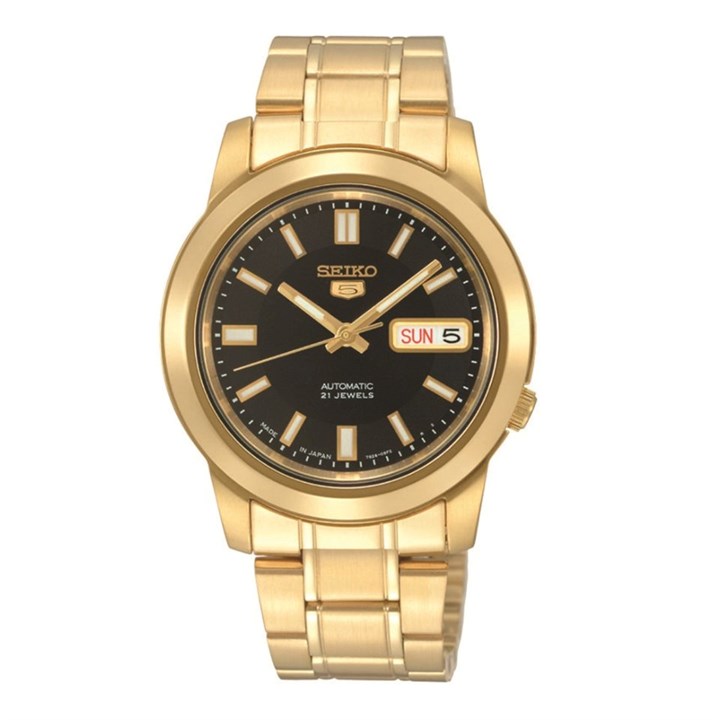 Seiko 5 SNKK22K1 Automatic Gold Tone Bracelet Watch - W25582