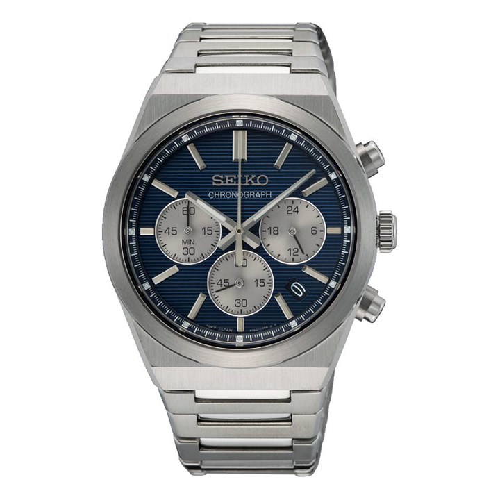 Seiko SSB453P1 Chronograph Blue Dial Bracelet Watch - W25583