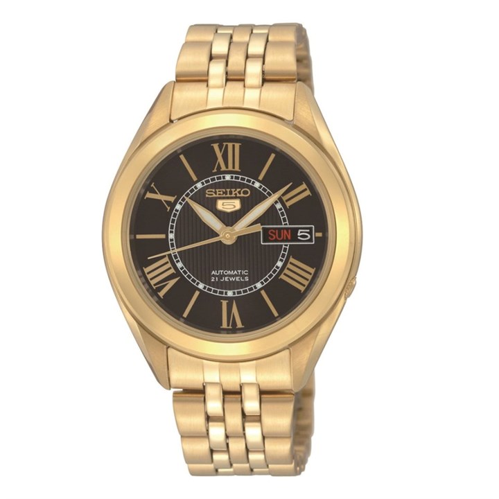 Seiko 5 SNKL40K1 Automatic Gold Tone Bracelet Watch - W25584