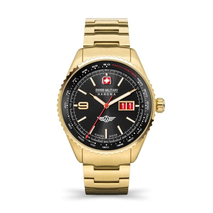 Swiss Military SMWGH2101010 Afterburn Gold Plated Bracelet Watch - W2669