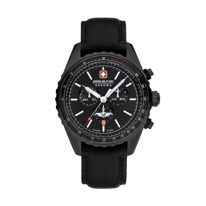 Swiss Military SMWGC0000330 Afterburn Chronograph Black Strap Watch - W2670