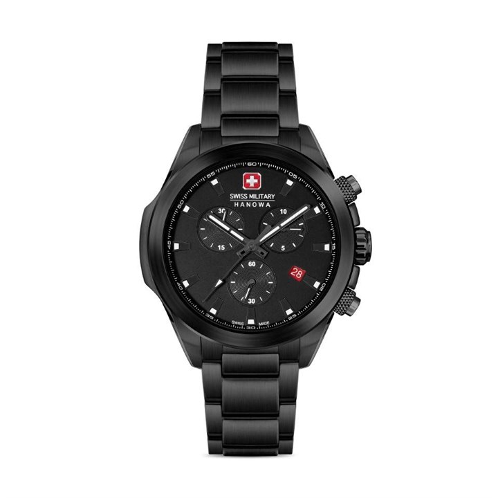 Swiss Military SMWGI0001930 Chiroptera Black IP Bracelet Watch - W2674