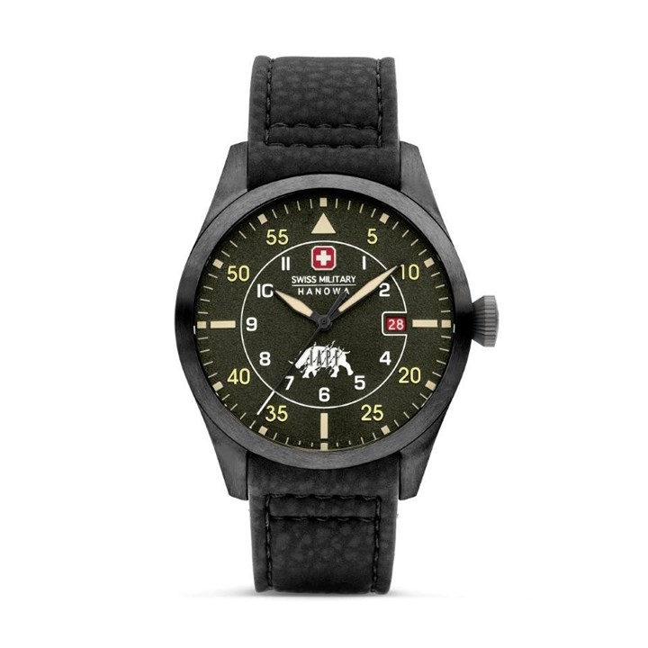 Swiss Military SMWGN0001231 Lead Ranger Black Strap Watch - W2676