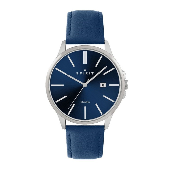 Spirit SP1009 Blue Leather Strap Watch - W27132