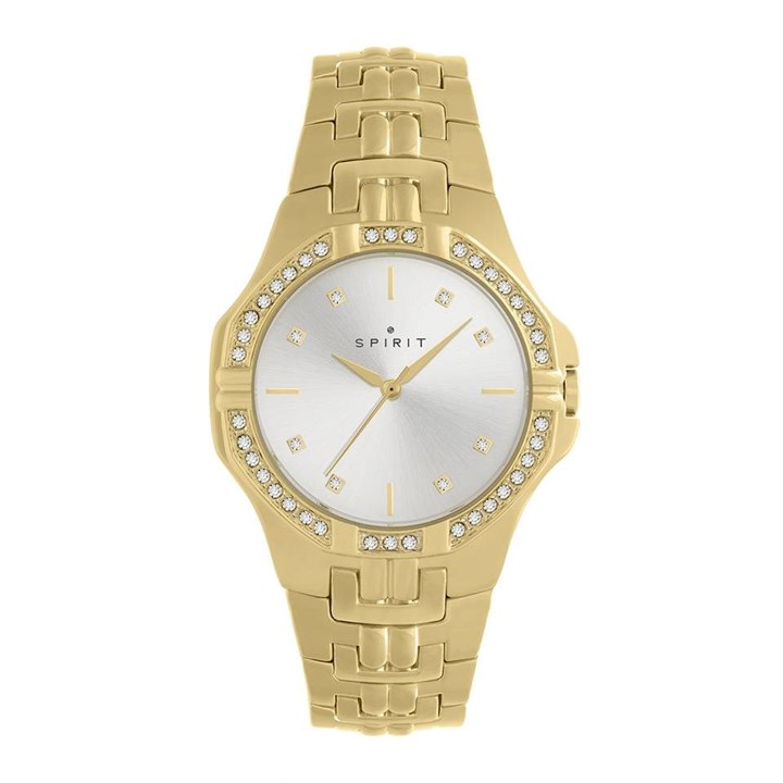 Spirit SP4010 Gold Plated Stone Set Bracelet Watch - W27158
