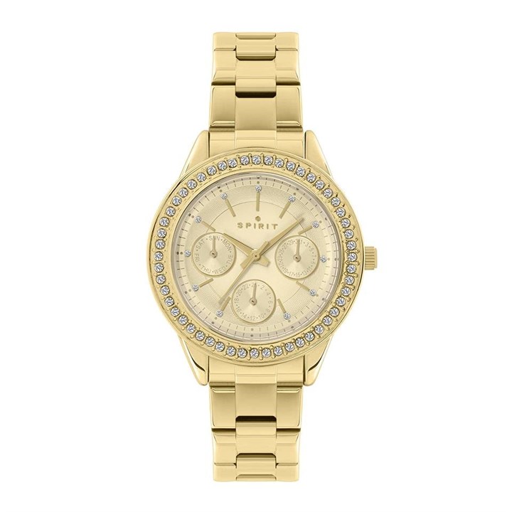 Spirit SP4018 Gold Plated Stone Set Bracelet Watch - W27164