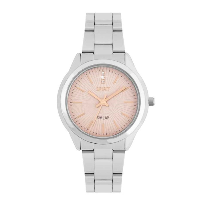 Spirit SPLS-4007 Solar Pink Dial Bracelet Watch - W27199