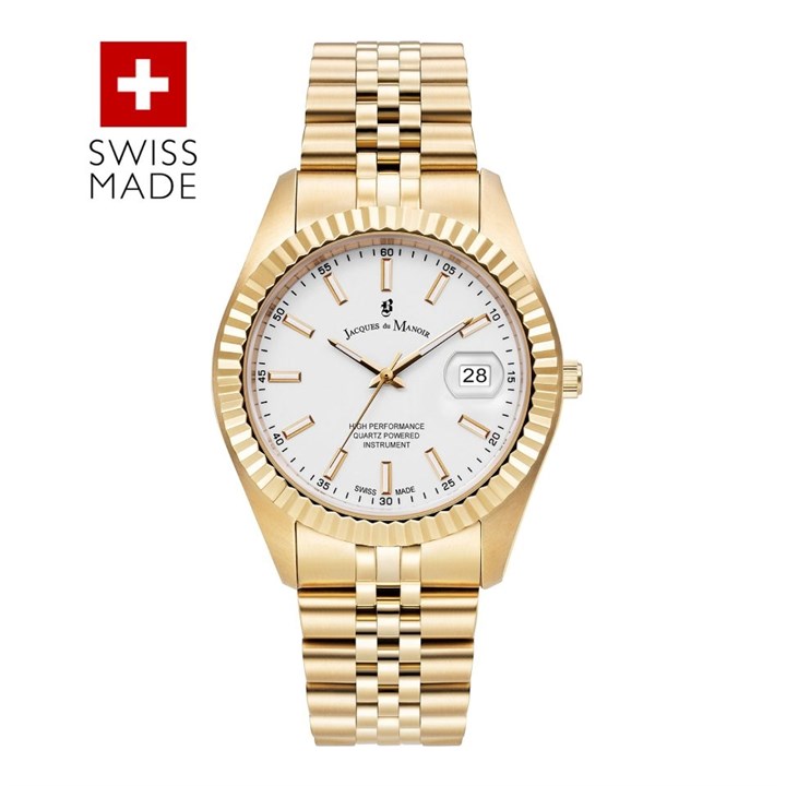 Jacques du Manoir JWN01706 Inspiration Gold Tone Bracelet Watch - W30106