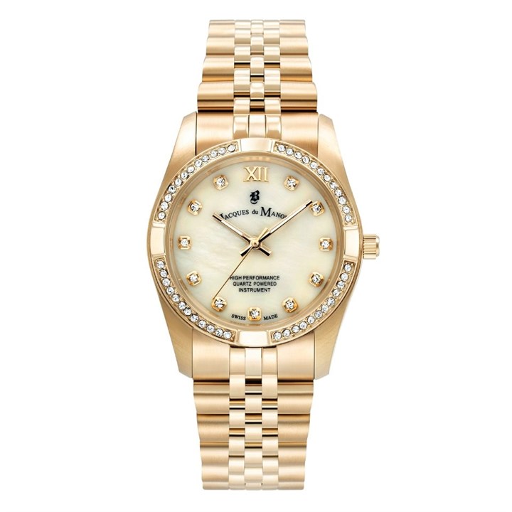 Jacques du Manoir JWL02003 Inspiration Prestige Gold Tone Bracelet Watch - W30109