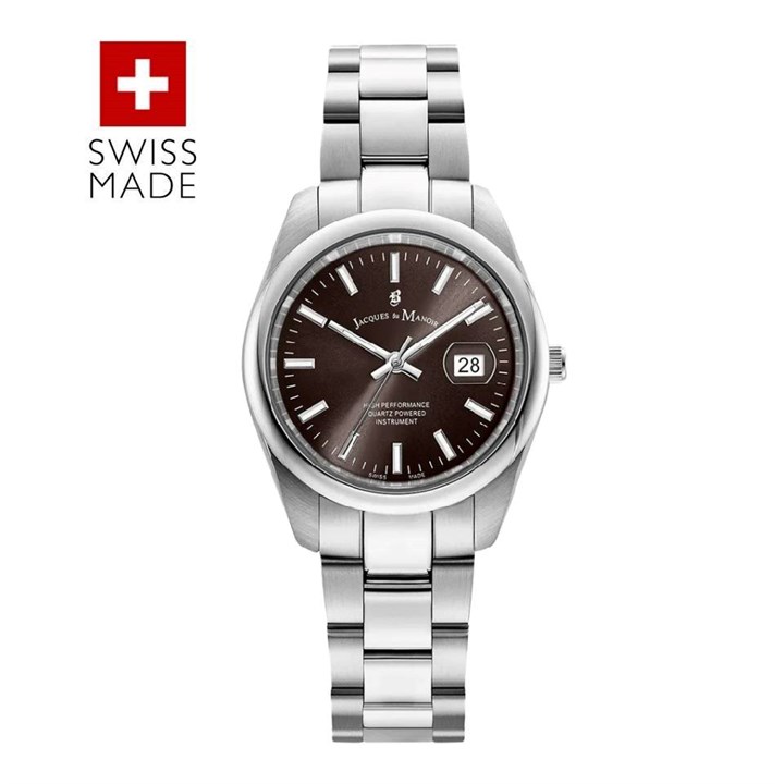 Jacques du Manoir JWL03803 Allure Brown Dial Bracelet Watch - W30121