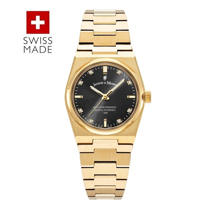 Jacques du Manoir JWL03604 Horizon Gold Tone Bracelet Watch - W3081