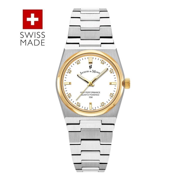 Jacques du Manoir JWL03605 Horizon Two Tone Bracelet Watch - W3082