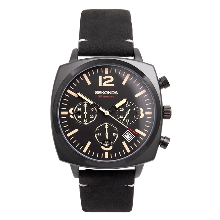 Sekonda 1991 Black Strap Watch - W31265