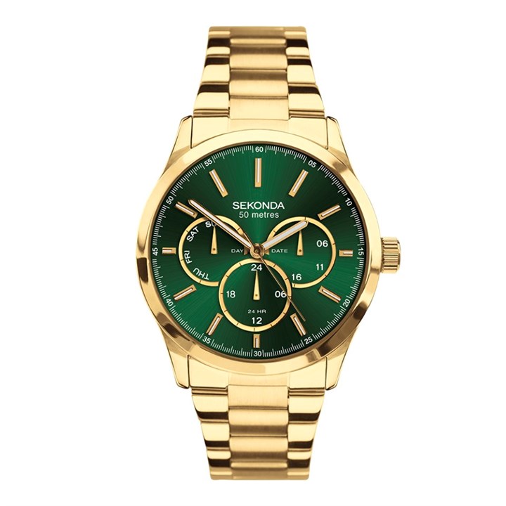 Sekonda 30370 Green Multi Dial Bracelet Watch - W31470