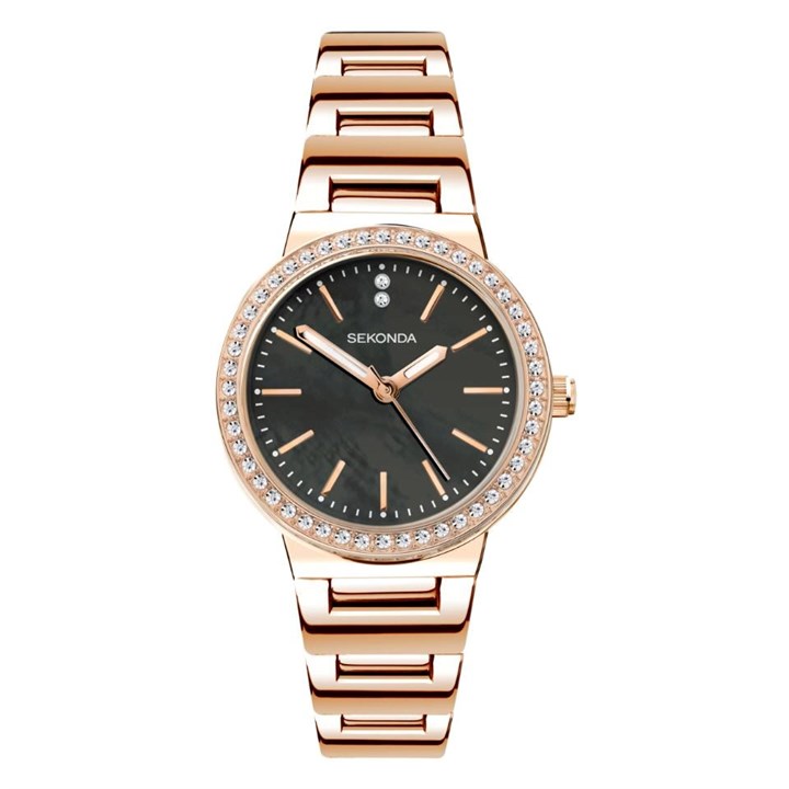 Sekonda 40530 Rose Tone Bracelet Watch - W32443