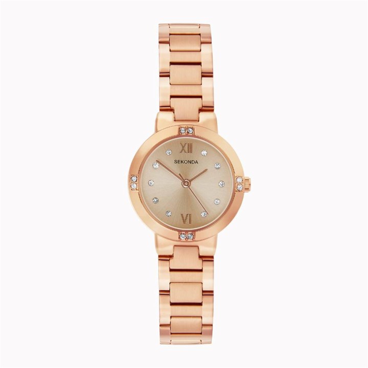 Sekonda 40756 Rose Tone Bracelet Watch - W32478